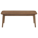  Coaster Furniture Radley 753524 3-piece Rectangular Coffee Table Set - Natural Walnut IMAGE 3