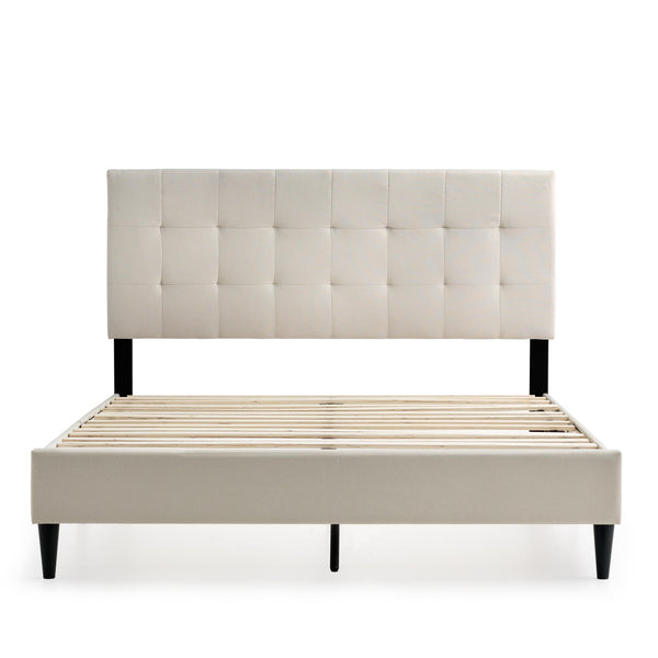  Weekender Jensen Platform Bed- Pearl (Queen) IMAGE 1