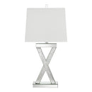 Coaster Furniture Dominick 923289 Table Lamp With Rectange Shade - White/Mirror IMAGE 5