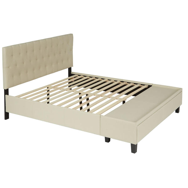  Weekender Morris Platform Bed- Pearl (King) IMAGE 1