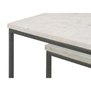  Coaster Furniture Medora 936016 3-piece Marble Top Nesting Table Set - White IMAGE 9