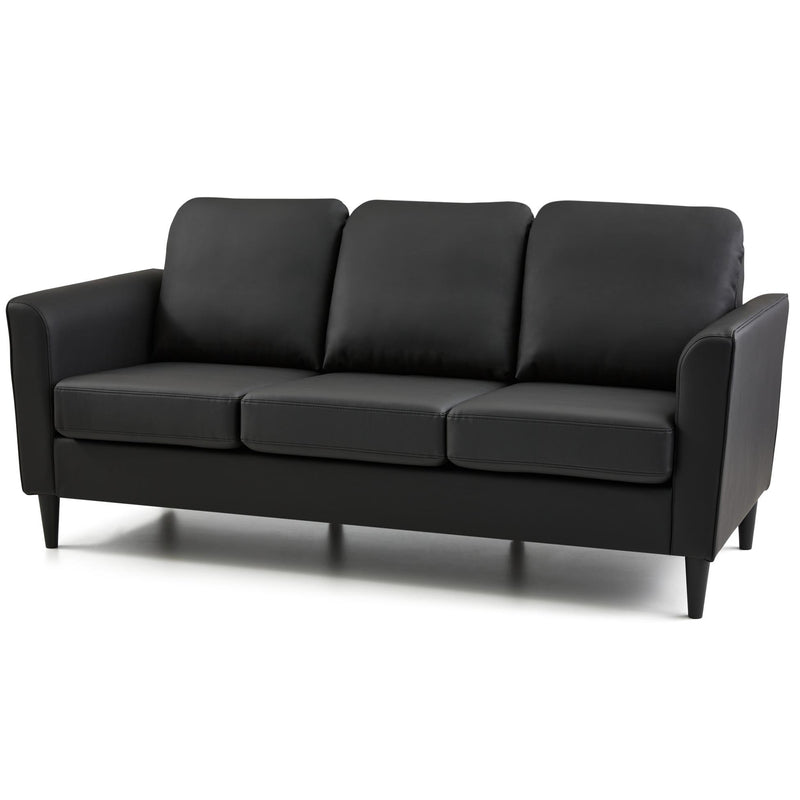  Weekender Atwood Sofa- Faux Leather Black IMAGE 2