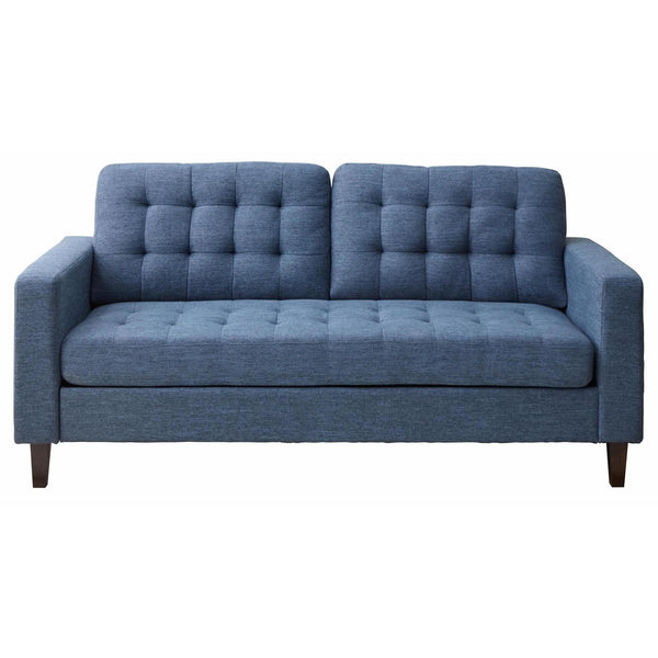  Weekender Douglas Sofa- Faux Leather Black IMAGE 1