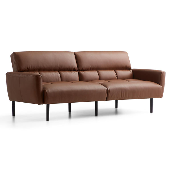  Weekender Lewis Sofa Bed- Faux Brown IMAGE 1
