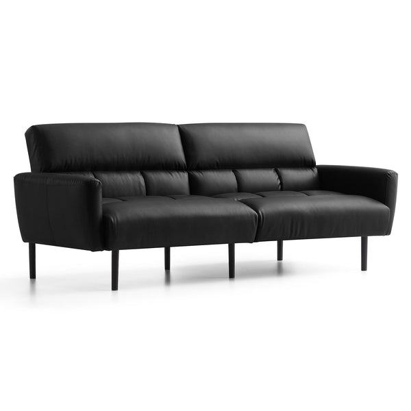  Weekender Lewis Sofa Bed- Faux Black IMAGE 1