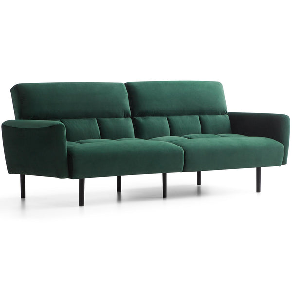  Weekender Lewis Sofa Bed- Velvet Green IMAGE 1