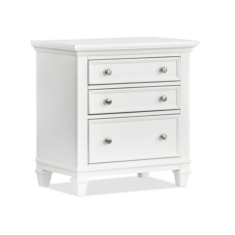 Magnussen Charleston 3-Drawer Nightstand B5611-01WH IMAGE 1