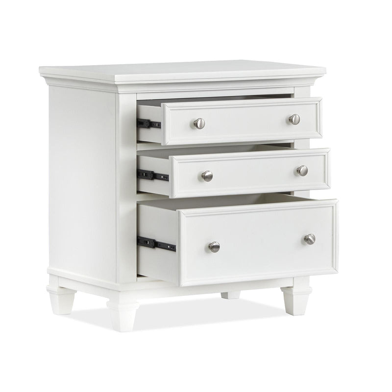 Magnussen Charleston 3-Drawer Nightstand B5611-01WH IMAGE 2