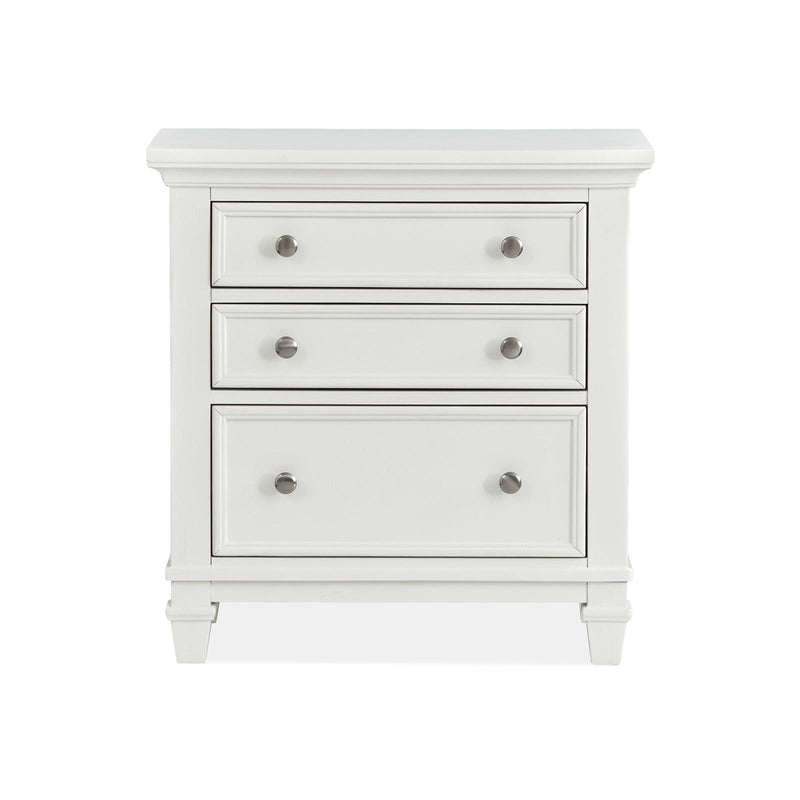 Magnussen Charleston 3-Drawer Nightstand B5611-01WH IMAGE 3