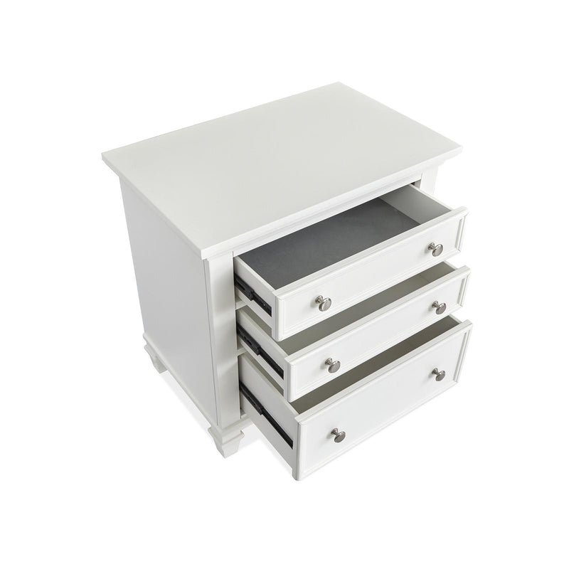 Magnussen Charleston 3-Drawer Nightstand B5611-01WH IMAGE 6