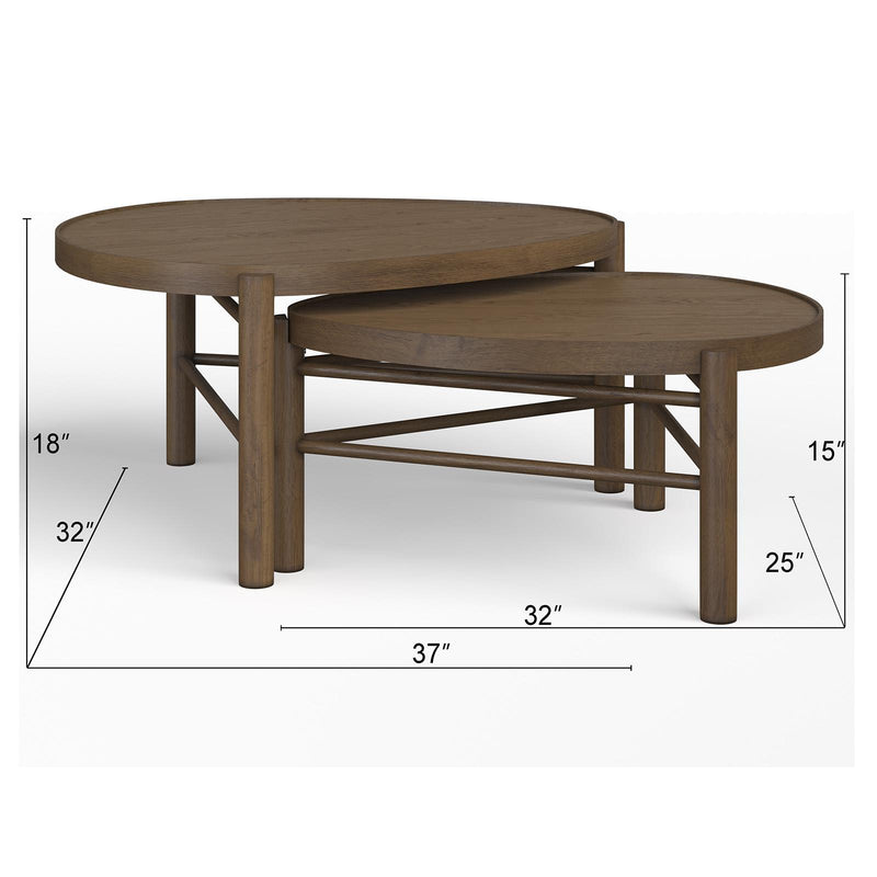 Magnussen Hadleigh Brown Cocktail Table T5558-52 IMAGE 2