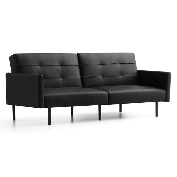  Weekender Thomas Sofa Bed- Faux Black IMAGE 1