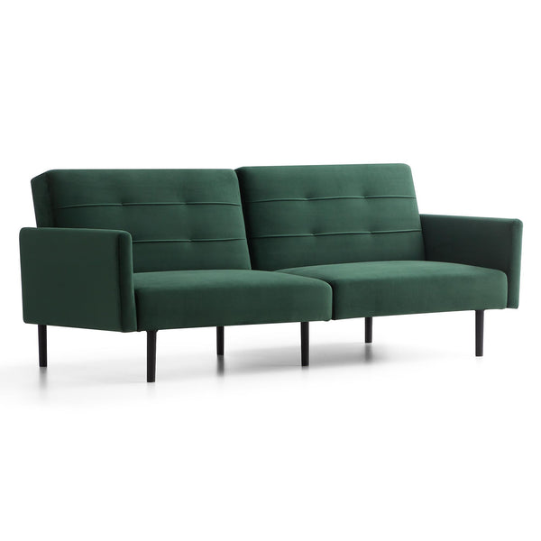  Weekender Thomas Sofa Bed- Velvet Green IMAGE 1
