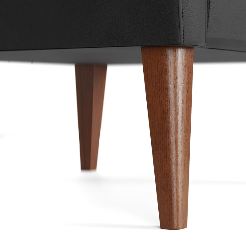  Weekender Webster Barrel Chair- Faux Leather Black IMAGE 3