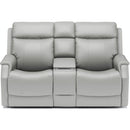 Flexsteel Easton Power Reclining Leather Match Loveseat 1520-64PH 072-01 IMAGE 2