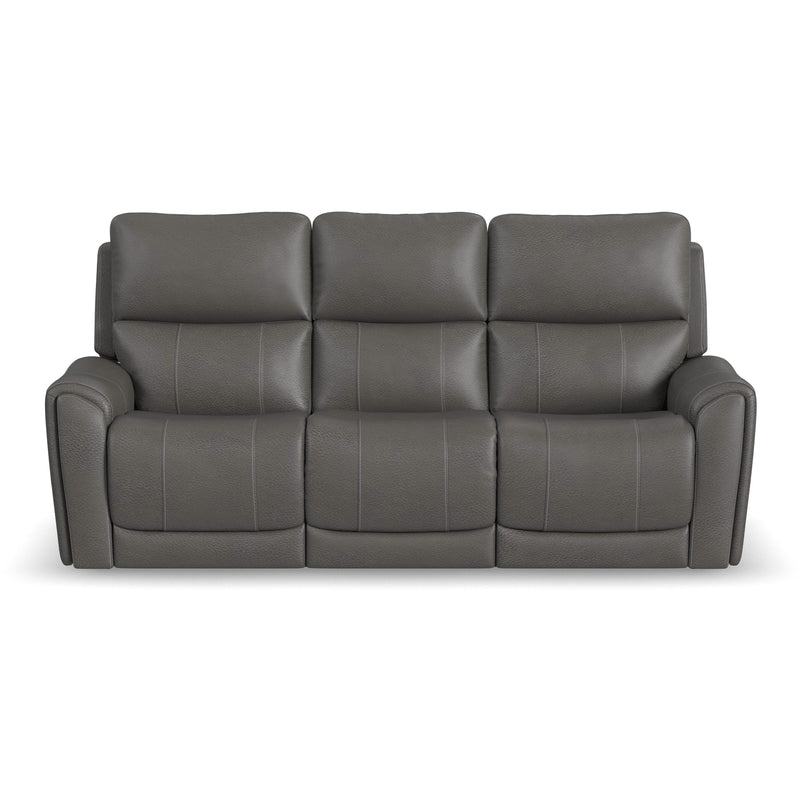Flexsteel Carter Power Reclining Leather Look Sofa 1587-63PH 886-02 IMAGE 2