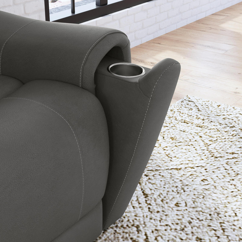 Flexsteel Carter Power Reclining Leather Look Sofa 1587-63PH 886-02 IMAGE 5