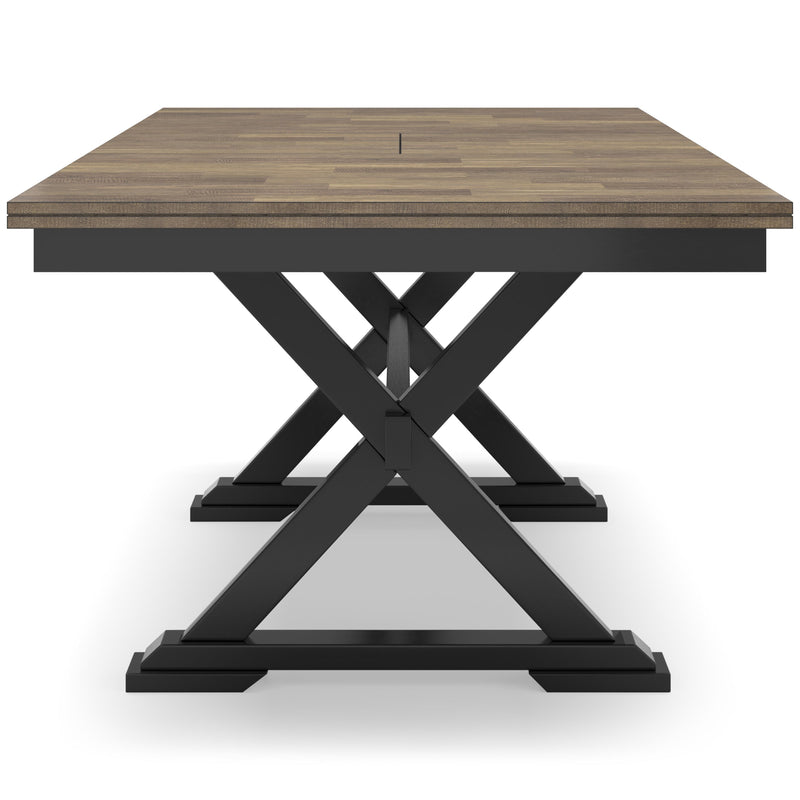 Signature Design by Ashley Wildenauer Dining Table with Trestle Base D634-35 IMAGE 3