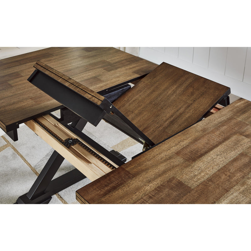 Signature Design by Ashley Wildenauer Dining Table with Trestle Base D634-35 IMAGE 8