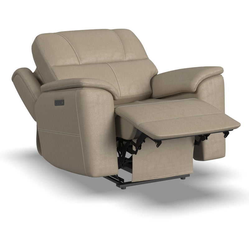 Flexsteel Crew Power Leather Match Recliner 1783-50PH 633-01 IMAGE 2
