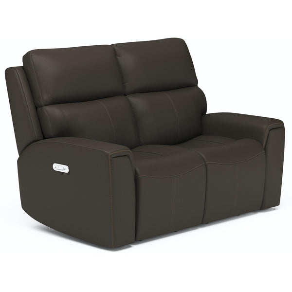 Flexsteel Jarvis Power Reclining Leather Match Loveseat 1828-60PH 009-70 IMAGE 1