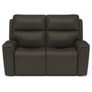 Flexsteel Jarvis Power Reclining Leather Match Loveseat 1828-60PH 009-70 IMAGE 2