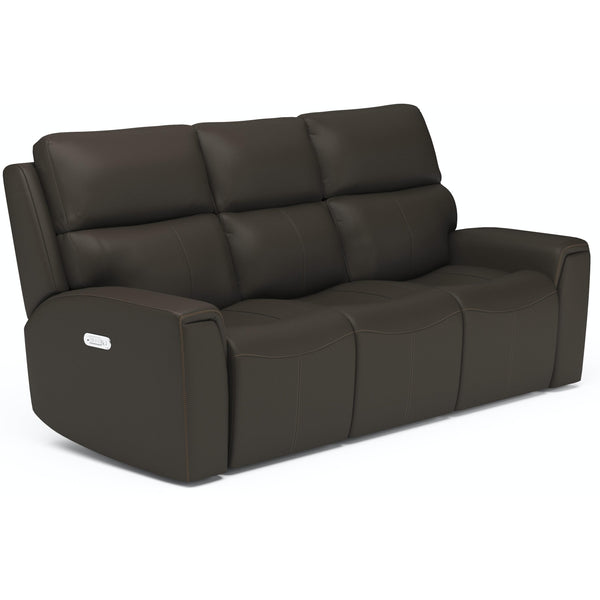 Flexsteel Jarvis Power Reclining Leather Match Sofa 1828-62PH 009-70 IMAGE 1