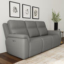 Flexsteel Sawyer Power Reclining Leather Match Sofa 1845-62PH 009-01 IMAGE 4