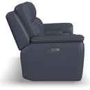 Flexsteel Sawyer Power Reclining Leather Match Loveseat 1845-64PH 009-42 IMAGE 4