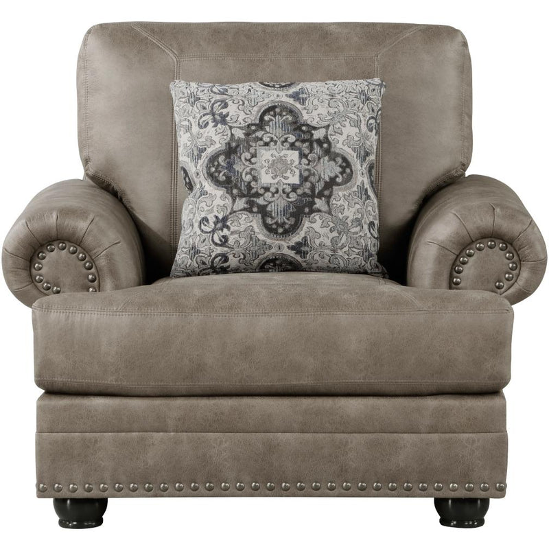 Homelegance Franklin Stationary Leather Look Chair 9260MS-1 IMAGE 2