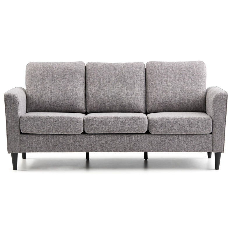  Weekender Atwood Sofa- Faux Caramel Brown IMAGE 1