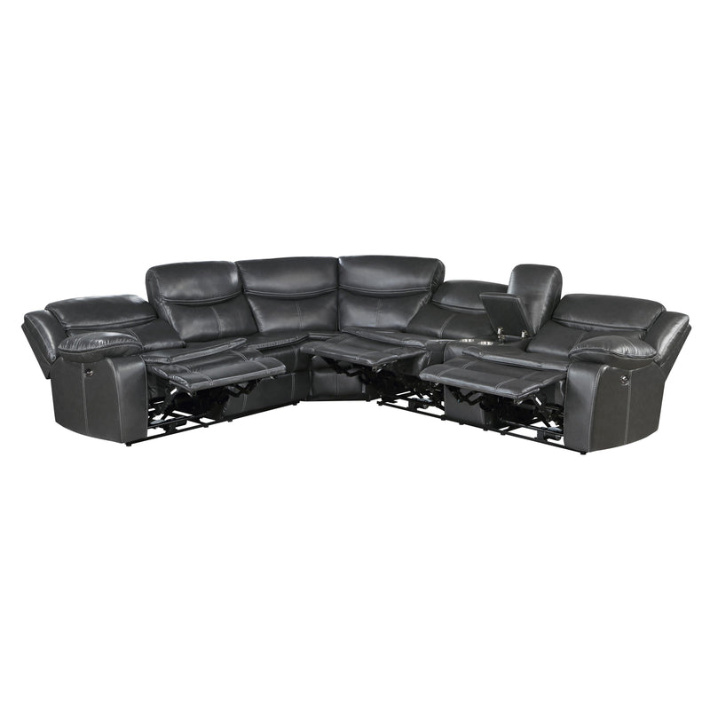 Homelegance Fargo 8528DG*SCPW 3 pc Power Reclining Sectional with Right Console IMAGE 5