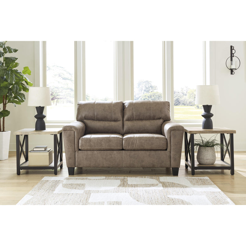 Signature Design by Ashley Navi Stationary Leather Look Loveseat 9400435 IMAGE 5