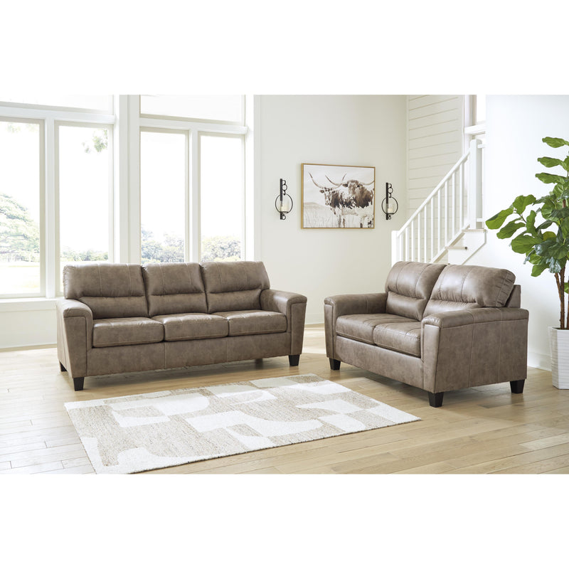 Signature Design by Ashley Navi Stationary Leather Look Loveseat 9400435 IMAGE 6