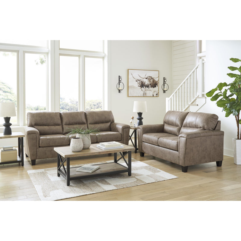 Signature Design by Ashley Navi Stationary Leather Look Loveseat 9400435 IMAGE 7