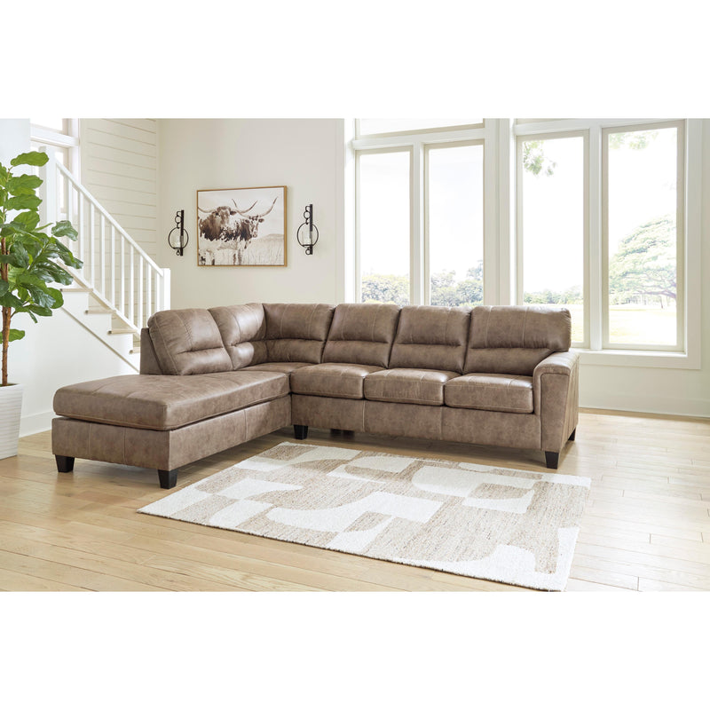 Signature Design by Ashley Navi Leather Look Queen Sleeper Sectional 9400416/9400470 IMAGE 3
