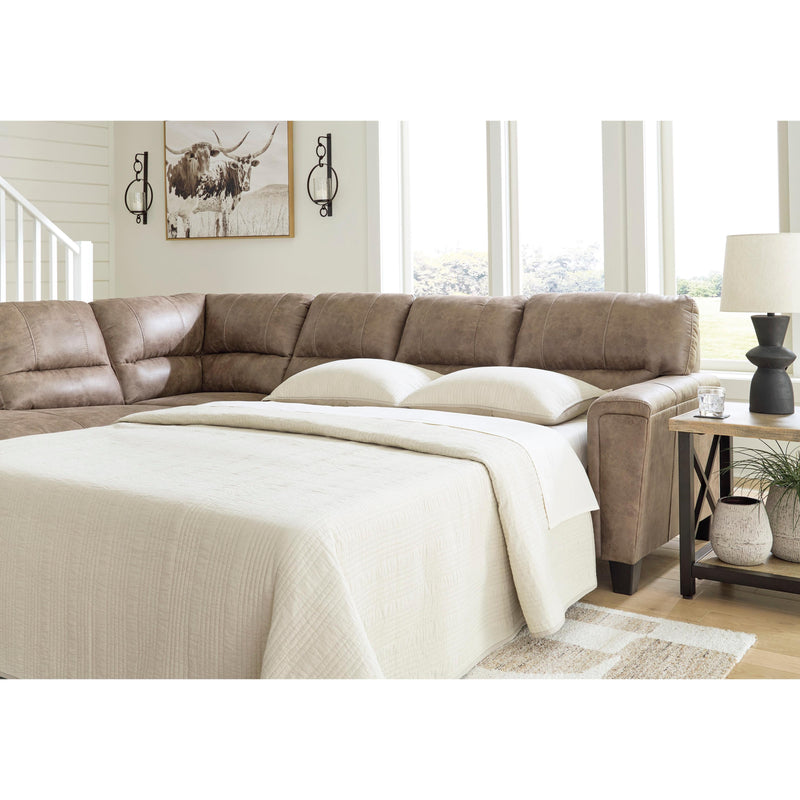 Signature Design by Ashley Navi Leather Look Queen Sleeper Sectional 9400416/9400470 IMAGE 4