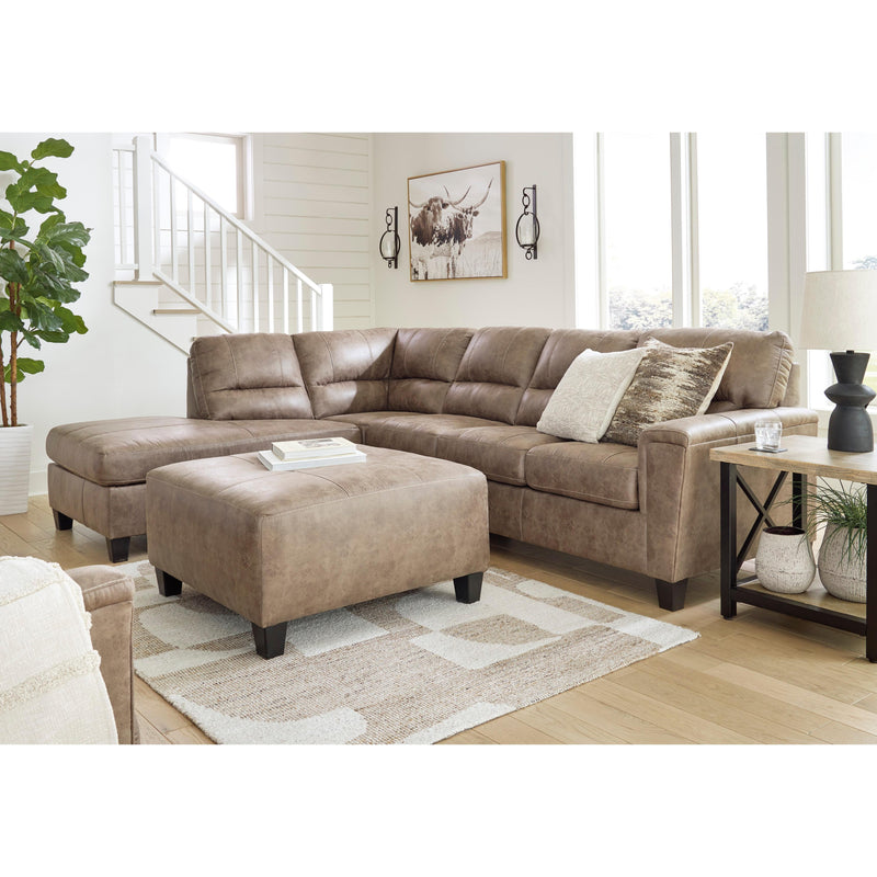 Signature Design by Ashley Navi Leather Look Queen Sleeper Sectional 9400416/9400470 IMAGE 5