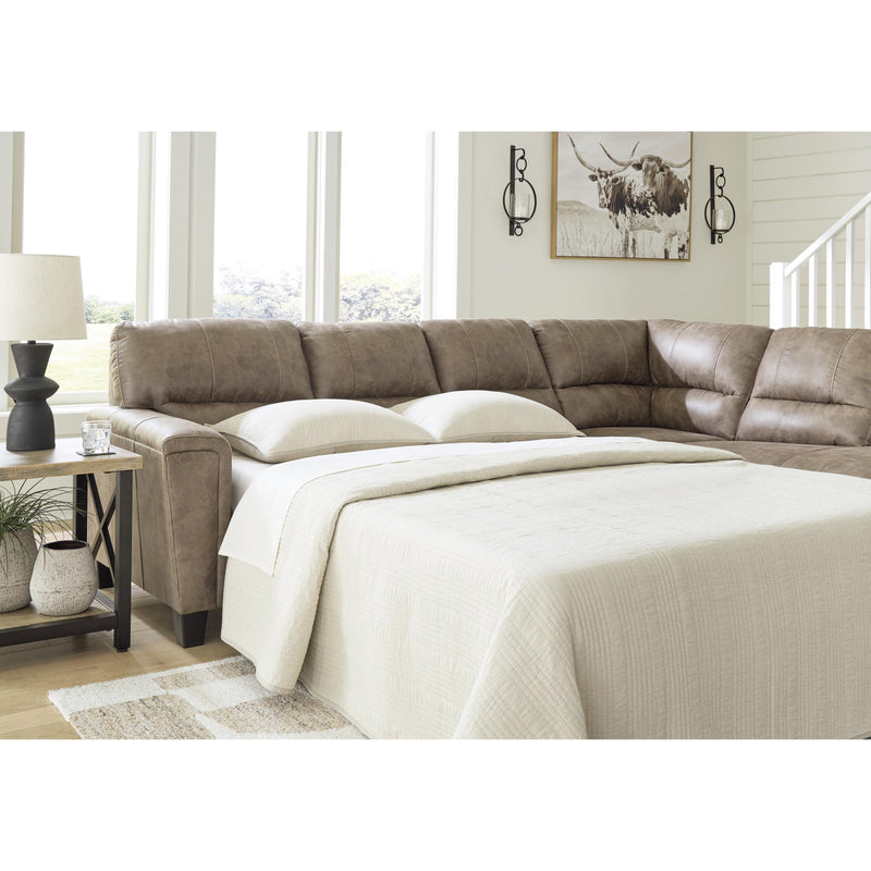 Signature Design by Ashley Navi Leather Look Queen Sleeper Sectional 9400469/9400417 IMAGE 4
