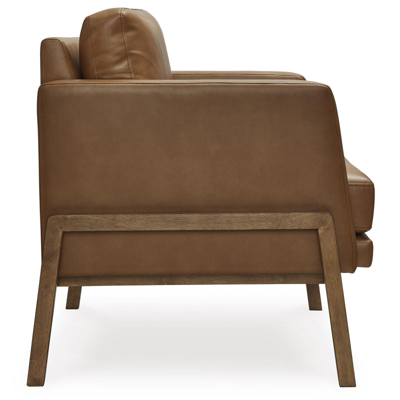 Signature Design by Ashley Numund Stationary Leather Look Accent Chair A3000670 IMAGE 3