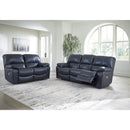 Signature Design by Ashley Leesworth Power Reclining Leather Match Loveseat U4380974 IMAGE 9