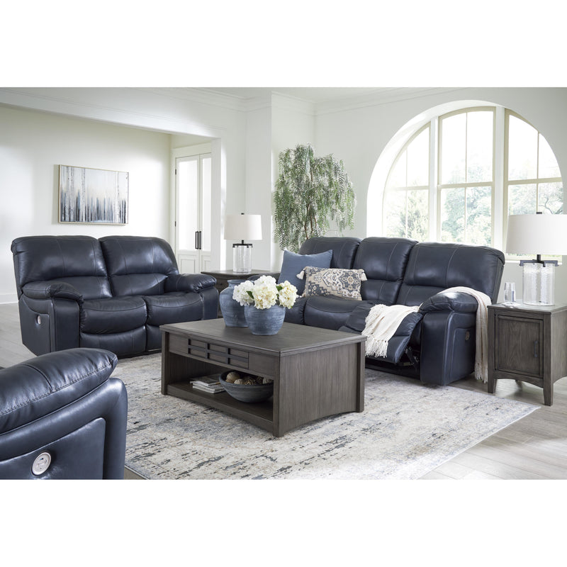 Signature Design by Ashley Leesworth Power Reclining Leather Match Sofa U4380987 IMAGE 13