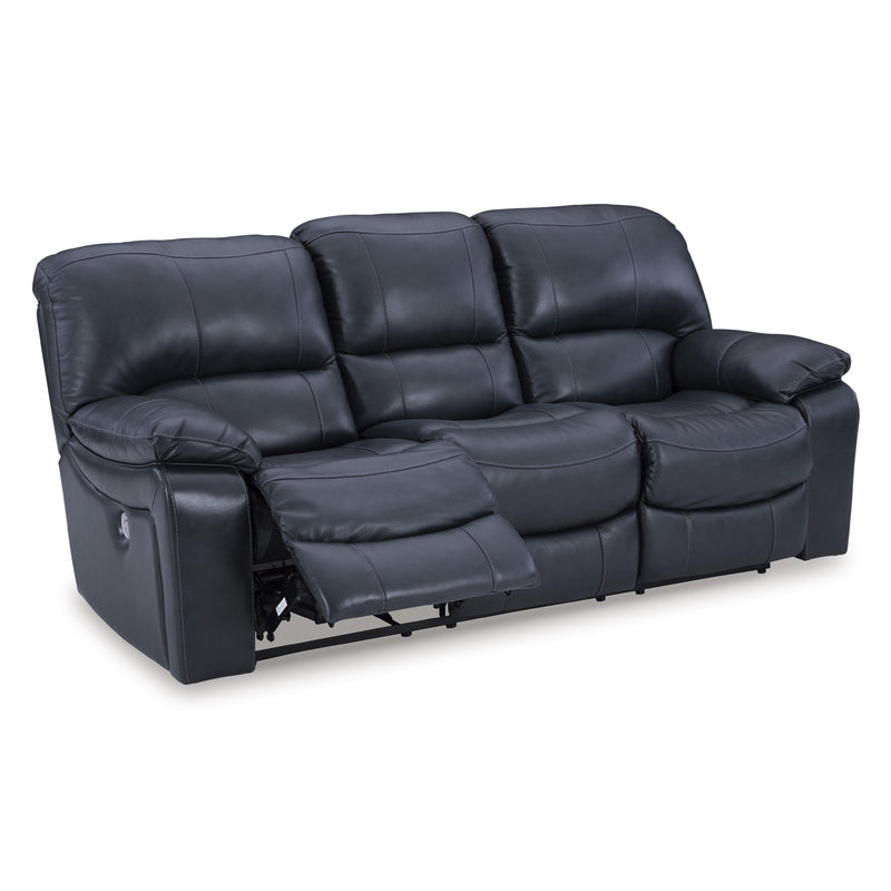 Signature Design by Ashley Leesworth Power Reclining Leather Match Sofa U4380987 IMAGE 2