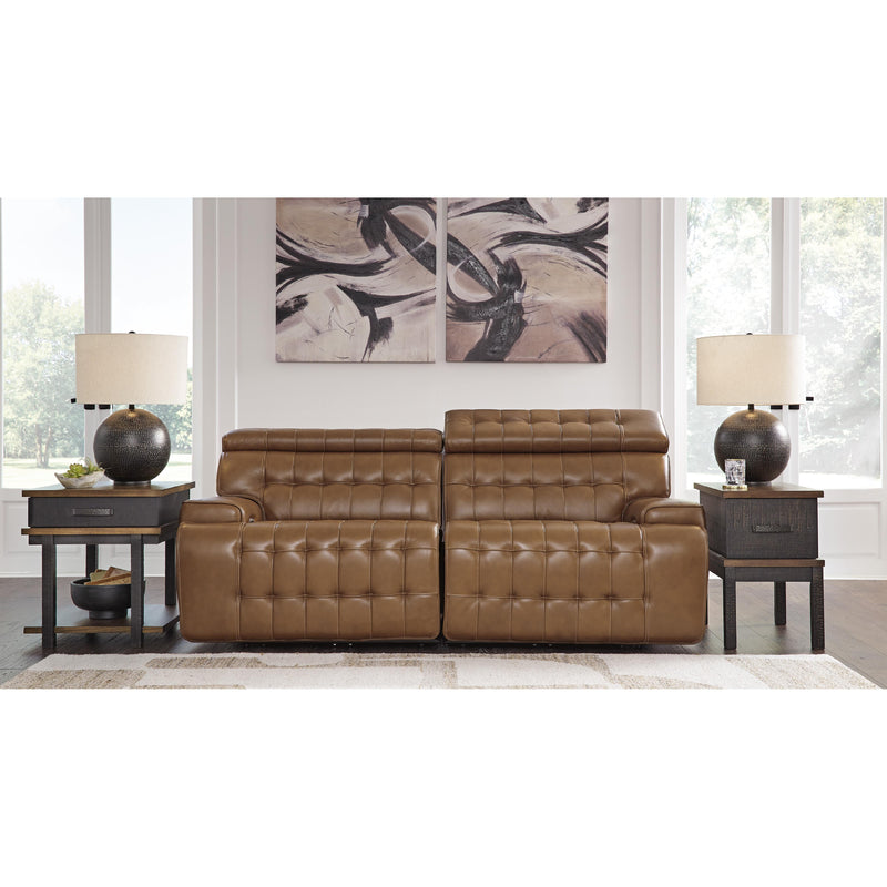 Signature Design by Ashley Temmpton Power Reclining Leather Match Loveseat U9270858/U9270862 IMAGE 2