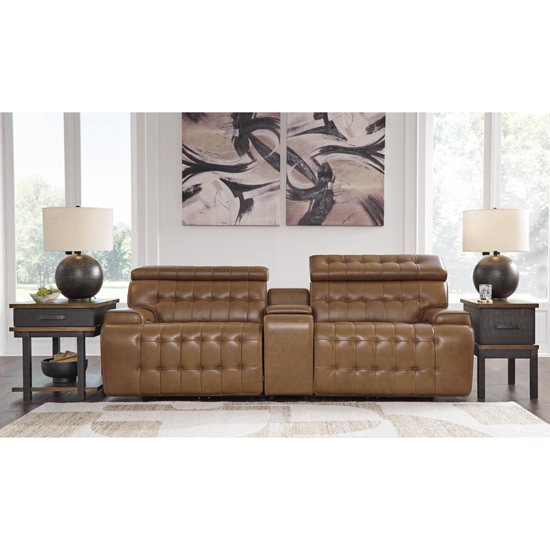 Signature Design by Ashley Temmpton Power Reclining Leather Match Loveseat U9270858/U9270857/U9270862 IMAGE 2