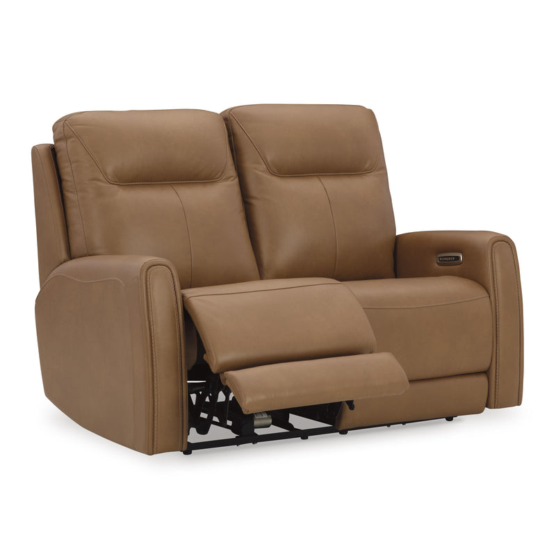 Signature Design by Ashley Tryanny Power Reclining Leather Match Loveseat U9370414 IMAGE 2