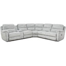 Homestretch Furniture Power Reclining Fabric Sectional Cloud 9 IMAGE 1