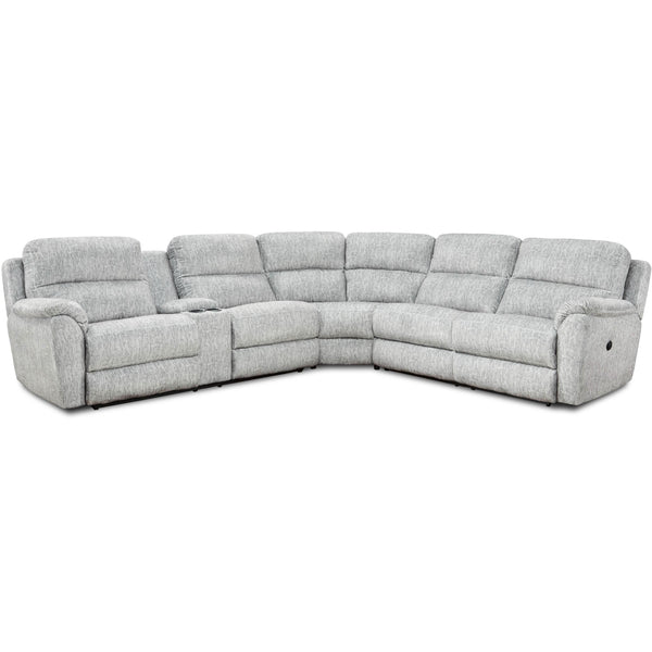 Homestretch Furniture Power Reclining Fabric Sectional Cloud 9 IMAGE 1