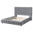 Crown Mark Flory 5112GY-K King Bed - Grey IMAGE 3