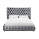  Crown Mark Flory 5112GY-Q Queen Bed - Grey IMAGE 1